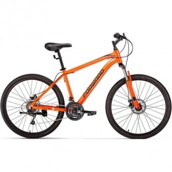 Велосипед FORWARD HARDI 26 2.0 D FR 26" 21 18" 2023 оранжевый/черный