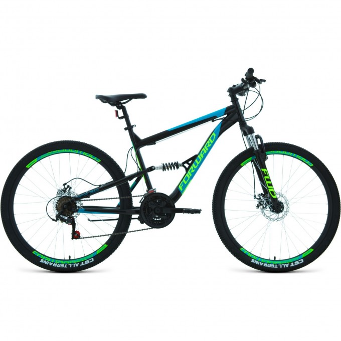 Велосипед FORWARD RAPTOR 27,5 2.0 D, рама 18", 2022, черный/бирюзовый RBK22FW27787 Велосипед FORWARD RAPTOR 27,5 2.0 D, рама 18", 2022, черный/бирюзовый RBK22FW27787