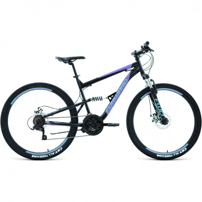 Велосипед FORWARD RAPTOR 27,5 2.0 disc (2021) черный/фиолетовый с рамой 16" 74777 CHERNYII/FIOLETOVYII 16 Велосипед FORWARD RAPTOR 27,5 2.0 disc (2021) черный/фиолетовый с рамой 16" 74777 CHERNYII/FIOLETOVYII 16