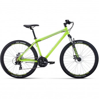 Велосипед FORWARD SPORTING 27,5 2.0 disc (2020) светло-зеленый/серый с рамой 19"