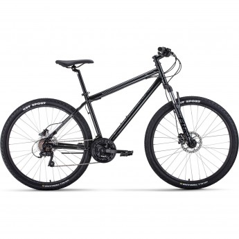 Велосипед FORWARD SPORTING 27,5 3.0 disc (2021) черный с рамой 19"