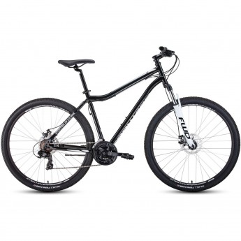 Велосипед FORWARD SPORTING 29 2.0 D (29" 8 ск. рост. 19") 2023, черный/белый