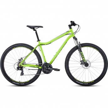 Велосипед FORWARD SPORTING 29 2.0 disc (2021) ярко-зеленый/черный с рамой 21"
