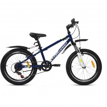 Велосипед FORWARD UNIT 20 2.2, рама 10.5", 2022, темно-синий/белый